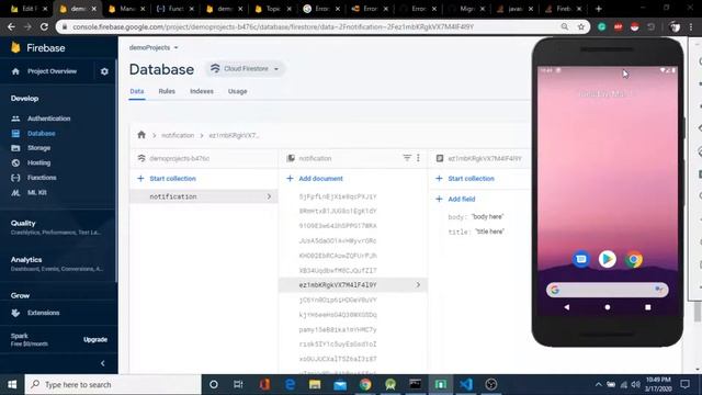 Notify User with Firestore Cloud Function using Firebase Cloud Messaging-FCM | FirebaseTutorials.co смотреть онлайн