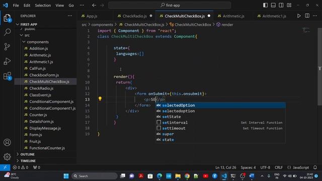 Radiobutton and Checkbox in react смотреть онлайн