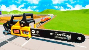 МОЩНАЯ ПИЛА УБИЙЦА УНИЧТОЖАЕТ ЛЕГО ПОСТРОЙКИ! БИТВА ЭКСПЕРИМЕНТОВ В БРИК РИГС (Brick Rigs)