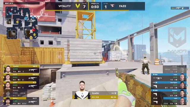 CS 2 MAJOR 2024 - FaZe vs. Vitality ROUND 1 смотреть онлайн