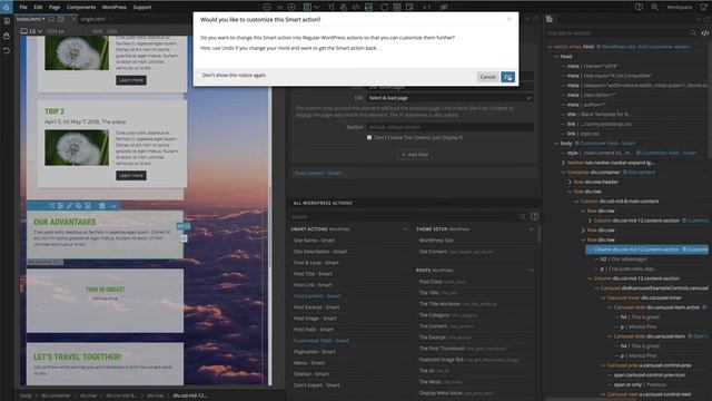 Customizing Smart Actions & Conclusion - Part 12 - Creating WordPress Themes without PHP Coding смотреть онлайн