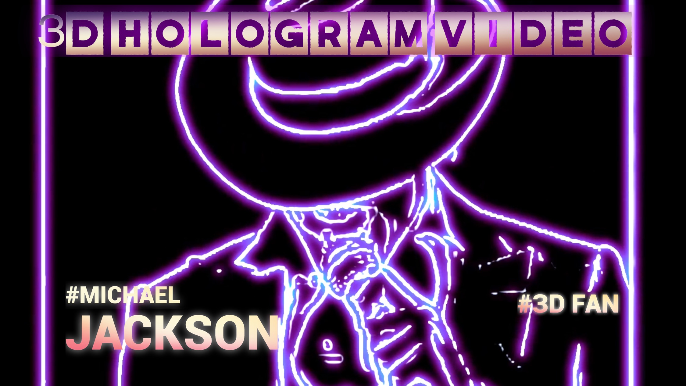 Michael Jackson. 3D голограмма. Для 3D вентилятора. #3dhologramfan #hologram #3dhologram #гологра