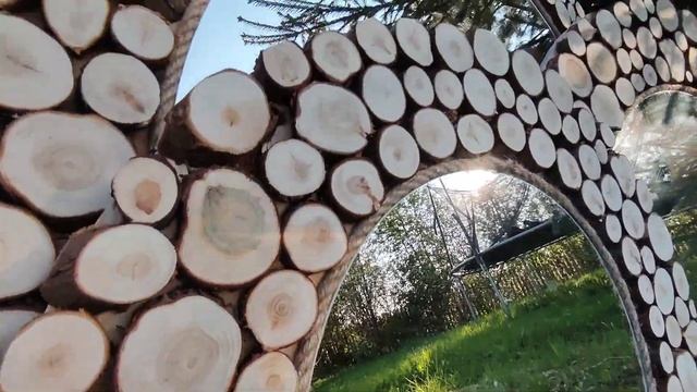 Зеркало, рамка из можжевельника. смотреть онлайн