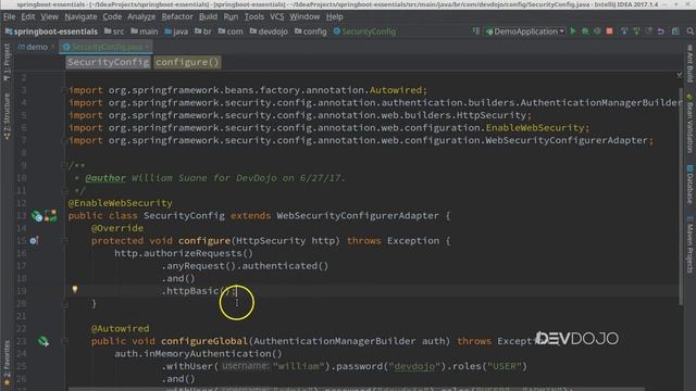 Spring Boot Essentials 17 - Spring Security pt 01 - Autenticação e autorização смотреть онлайн