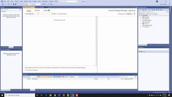 Report Viewer not Working in Visual Studio 2019 - How to add RDLC Report viewer in c#