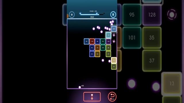 Bricks Breaker Quest - 205 level cleared, 3 stars смотреть онлайн