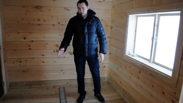 Строительство пола в бане. Баня из кедра. смотреть онлайн