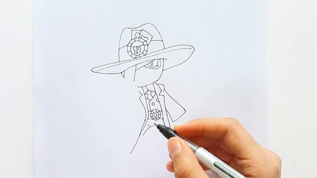How To Draw New Brawler Skin Misfortune Tara - Brawl Stars Step by Step смотреть онлайн