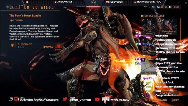 Heart's Pack (775 Plat) x3 Giveaway! #tennocreate #warframe #warframegame #warframexboxone смотреть онлайн
