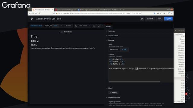 27 - Grafana Plug-ins Stat e Text (Inserindo texto e imagem) смотреть онлайн