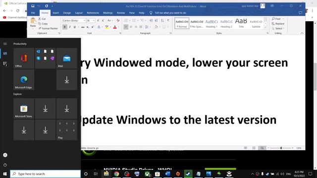 Fix FIFA 23 DirectX Function Error Dx12Renderer/NvAPI_D3D12/DXGI Error Device Hung смотреть онлайн