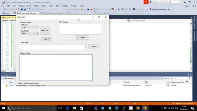 Transfer Data between RS232, TCP/ip and MySql using C# смотреть онлайн