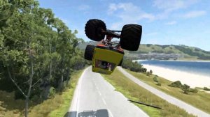 Автобус против Гигантской Роскошной Супер Автокатастрофы  BeamNG.Драйв