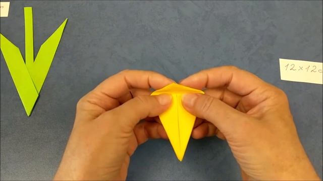 Ирис оригами | Iris origami | Origami paper flowers | Цветы оригами смотреть онлайн