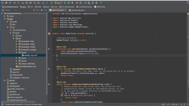 Number Pickers Basic Tutorial (Android Studio) смотреть онлайн