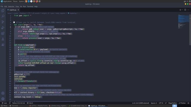 Buffer Overflow with Shellcode Injection - Easy Register - [Intigriti 1337UP LIVE CTF 2022] смотреть онлайн