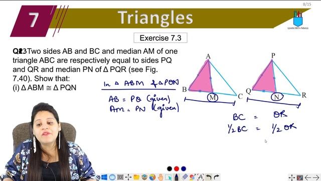Class 9 Maths | Chapter 7 | Exercise 7.3 Q3 | Triangles | NCERT смотреть онлайн