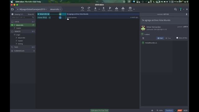 Introducción a GIT #5 Trabajar con el repositorio смотреть онлайн
