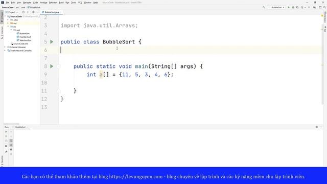 7. Sử dụng Bubble Sort trong Java смотреть онлайн