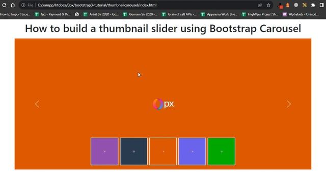 How to build a thumbnail slider using Bootstrap Carousel смотреть онлайн
