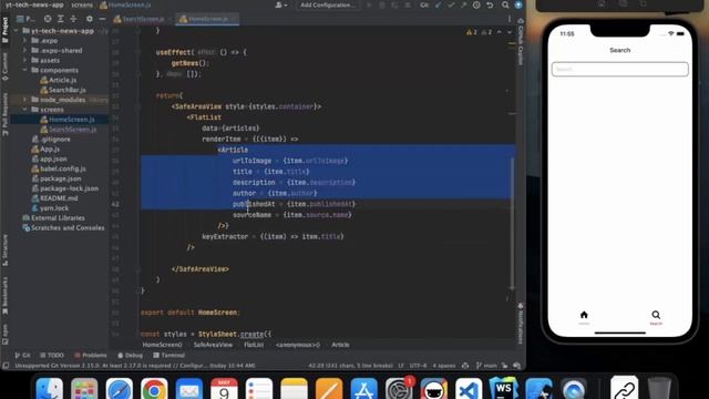How To Build A News App Using React Native 6 - Search Screen смотреть онлайн
