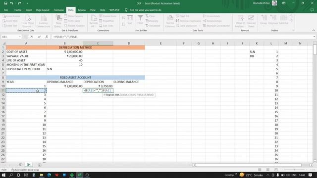 Calculate Depreciation in Ms-Excel || Part: 2 || B.com || Online excel training смотреть онлайн