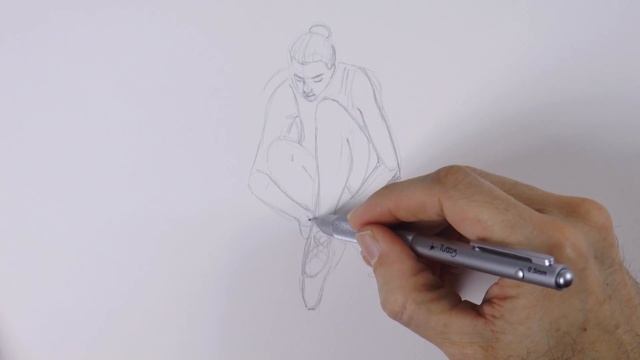 How to Draw a Sitting Ballerina - Doodling - Narrated смотреть онлайн