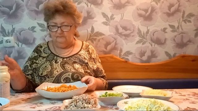 Салат "Грибное Лукошко" как приготовить смотреть онлайн