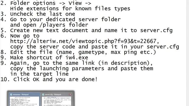 alterIWNet - Dedicated server configuration (Updated 6/25/2011) смотреть онлайн