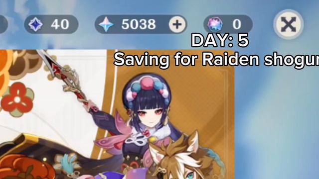DAY: 5 SAVING FOR RAIDEN SHOGUN смотреть онлайн