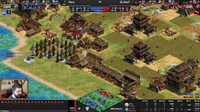 ЧЕМПИОН МИРА построил стену от края до края карты?! Стратегия Age of Empires 2 смотреть онлайн