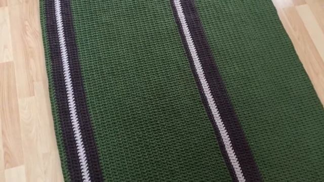 Ковёр в гостиную из трикотажной пряжи. смотреть онлайн