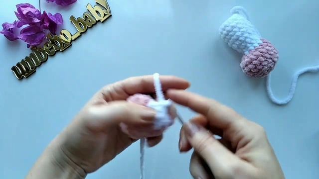 ?Мышка из плюшевой пряжи 1часть_ Mouse crochet. смотреть онлайн