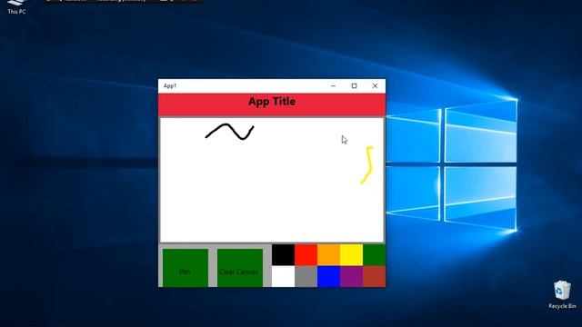 Drawing App with Cortana (Windows 10) смотреть онлайн