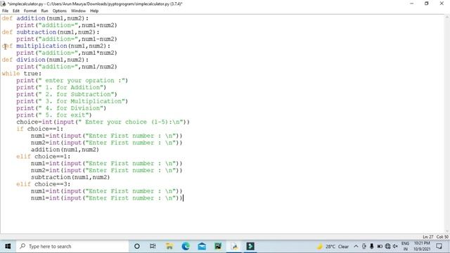 How to Develop Simple Calculator Program in Python || simple calculator mini project in Python #TN смотреть онлайн