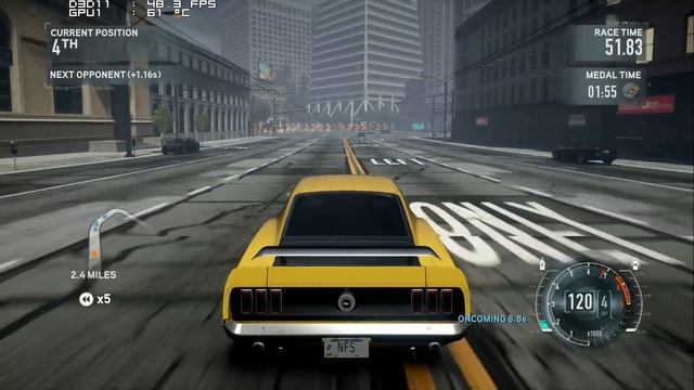 Radeon HD 6850 Benchmark - Need for Speed the Run Gameplay смотреть онлайн