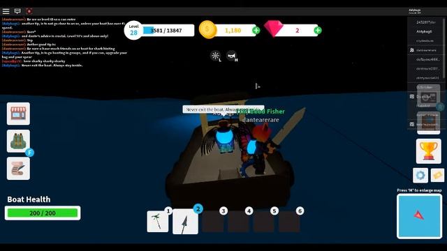 Fishing Simulator: Roblox| TIPS & TRICKS FOR SHARK HUNTING!| Aidybug6 & Dantearerare. смотреть онлайн
