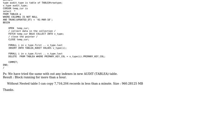 Databases: create a backup table with million records смотреть онлайн