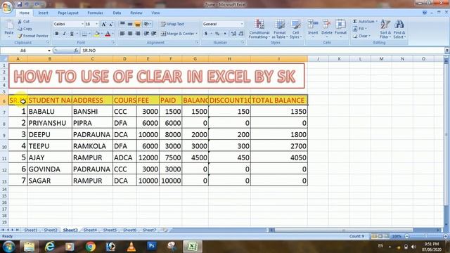 How to use of clear option in excel (2007,2010,2013,2016) смотреть онлайн