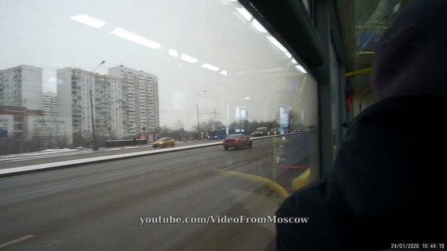 автобус 298 метро Нагатинская - метро Красногвардейская // 24 января 2020г смотреть онлайн