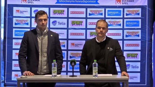 Presskonferens efter Färjestad-Rögle смотреть онлайн