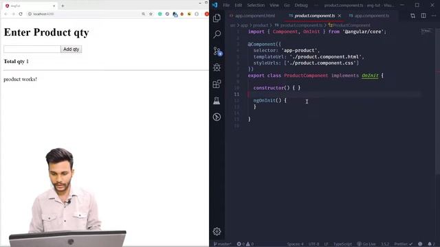 22. @Input() & @Output() Decorators with Two Way Data Binding - (Part A) | Angular In Depth (Hindi смотреть онлайн