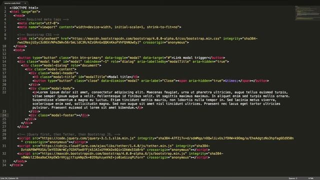 Bootstrap 4 (Alpha 6) components: Modal смотреть онлайн
