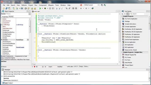 C++ Builder - INI Files & Windows Registry