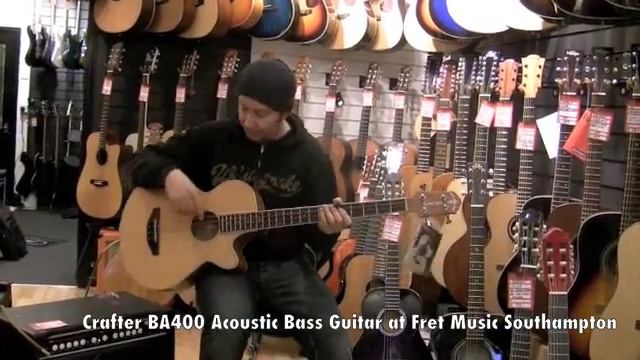 Crafter BA400 Acoustic Bass Guitar at Fret Music Southampton смотреть онлайн