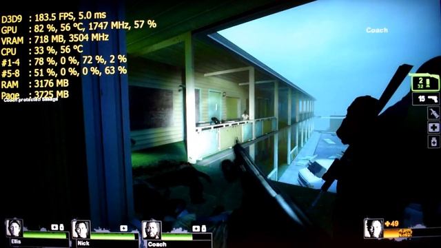 L4D2 - 1050 Ti - i7 920 - 1080p Test смотреть онлайн