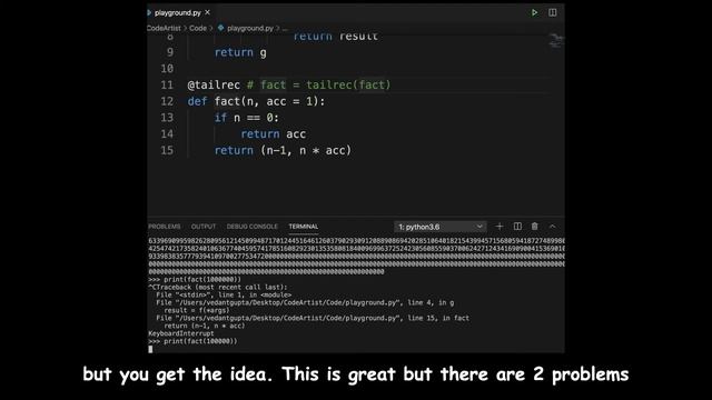 Tail call optimization in Python (English audio) смотреть онлайн
