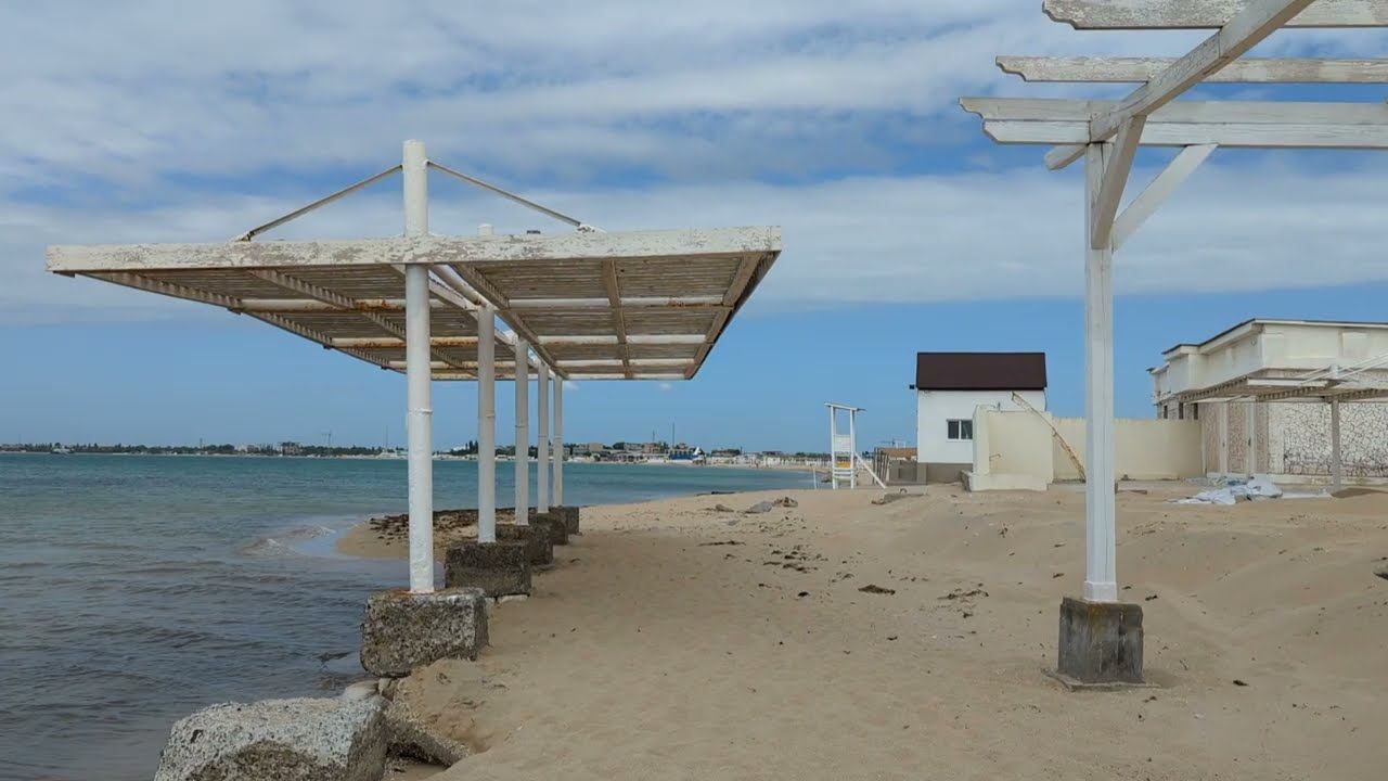 Евпатория 2024. Полный обзор пляжей на Лазурной набережной. Приезжайте, почти всё готово!!! смотреть онлайн