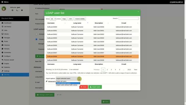 Baculum Web - LDAP authentication смотреть онлайн