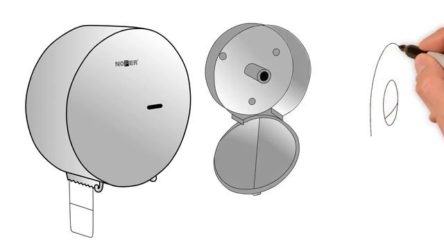 Диспенсер туалетной бумаги Nofer 05046.S